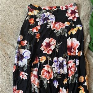 Floral maxi skirt